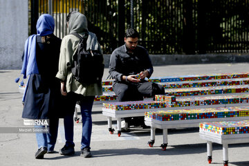 Rubik's Cube event in support of Gaza children