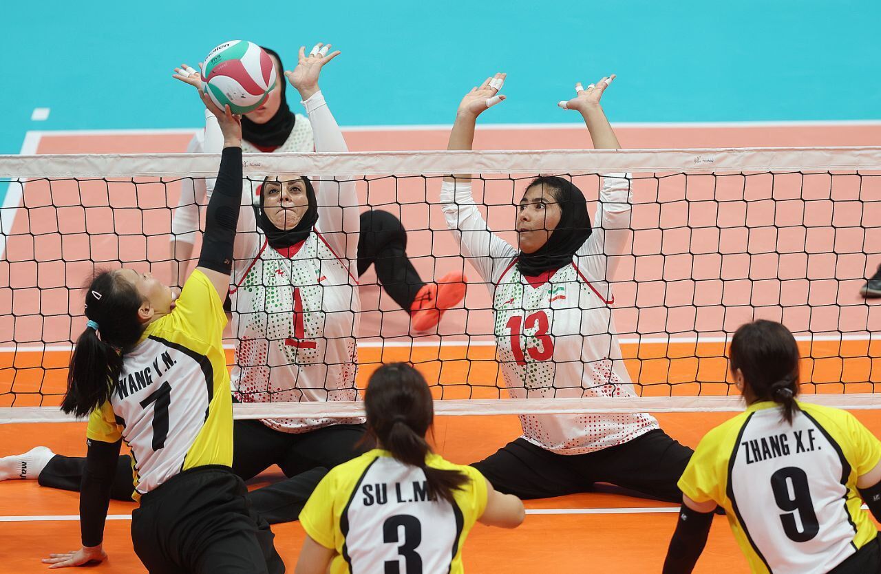 شکست والیبال نشسته بانوان ایران مقابل میزبان