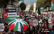 برگزاری تظاهرات ضد صهیونیستی در سراسر انگلیس/خروش حامیان فلسطین در محکومیت جنایات اسرائیل