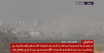 بمباران نوار غزه همچنان ادامه دارد/ حملات راکتی مقاومت به صهیونیستها + فیلم