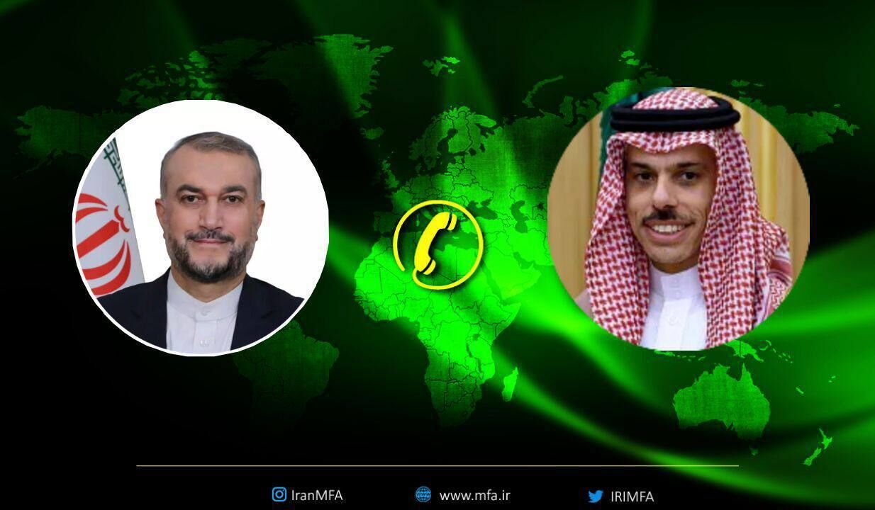 Iran, Saudi FMs discuss developments in Gaza