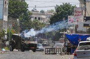 درگیری شدید مبارزان فلسطینی با نظامیان اشغالگر در جنین + فیلم