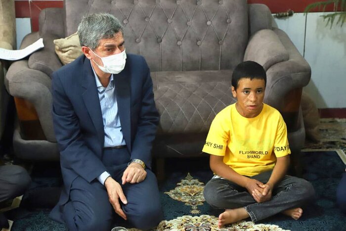 مرهم رییسجمهور بر زخمهای «محمدطاها»،نوجوان فداکار صفاشهری