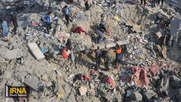 Gaza : le camp de réfugiés de Bureij suite aux bombardements israéliens