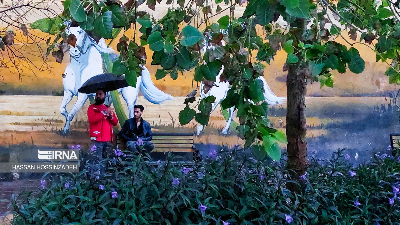 فیلم | ترنم اولین باران پاییزی در ساوه