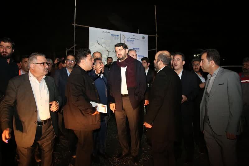۱۲ کیلومتر از محور بیجار دیواندره با حضور وزیر راه افتتاح شد
