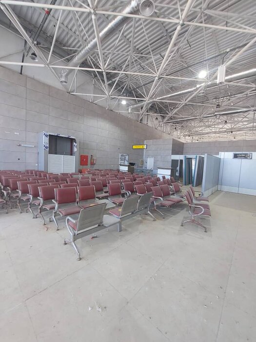 وضعیت فرودگاه سقز در زمان افتتاح نمایشی توسط دولت گذشته/ عکس