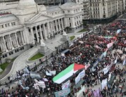 فریاد آرژانتینی‌های حامی فلسطین: نسل‌کشی را متوقف کنید