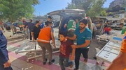 ۱۲ شهید و ۵۴ زخمی در بمباران اطراف مدرسه الفاخوره / جنایت جدید در محله شجاعیه + فیلم