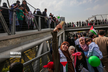 Kite-flying campaign in Tehran in support of Palestinians