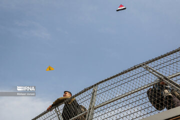 Kite-flying campaign in Tehran in support of Palestinians