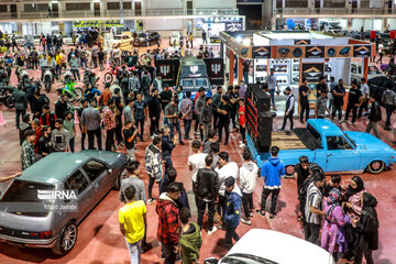 Old cars, motorbikes exhibition in central Iran