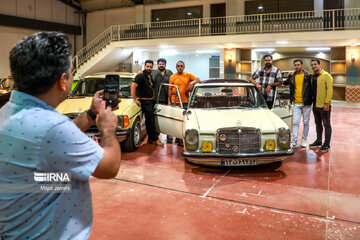 Old cars, motorbikes exhibition in central Iran