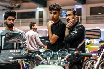 Old cars, motorbikes exhibition in central Iran