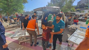 ۱۲ شهید و ۵۴ زخمی در بمباران اطراف مدرسه الفاخوره / جنایت جدید در محله شجاعیه + فیلم