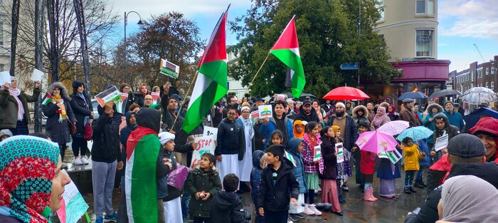 حماسه حامیان فلسطین در انگلیس به روایت تصویر