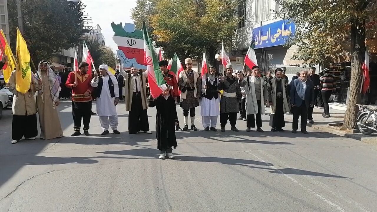 فیلم|راهپیمایی ۱۳ آبانماه در چهارمحال و بختیاری