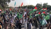 پاکستان کا دارالحکومت فلسطین کے حامیوں کے "لبیک یا اقصیٰ" کے نعروں سے گونج اٹھا