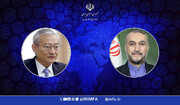 وزير الخارجية الايراني يدعو امين عام منظمة شنغهاي للعمل على وقف الجرائم الصهيونية في غزة