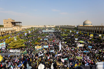 Anti US-Israeli rally in Iran's Isfahan