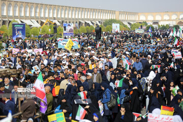 Anti US-Israeli rally in Iran's Isfahan