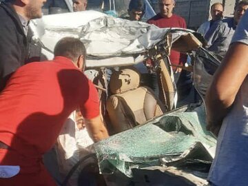 تصادف پرشیا با کامیون در ماکو ۲ فوتی به جا گذاشت 