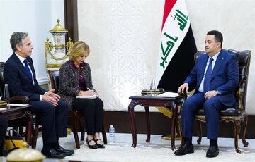 وزیر خارجه آمریکا با نخست وزیر عراق دیدار کرد