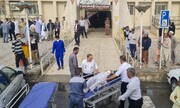 ۱۵ مجروح واژگونی اتوبوس در مسیر بم - زاهدان به بیمارستان منتقل شدند