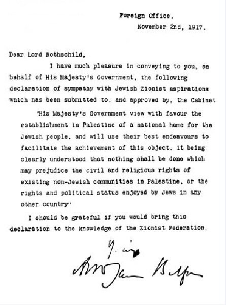 Balfour deklarasyonu