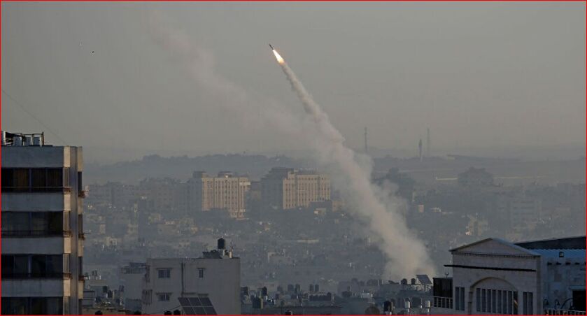 حمله راکتی القسام به بئر السبع + فیلم