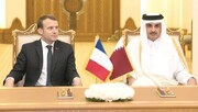 رئیس جمهور فرانسه و امیر قطر تلفنی درباره تحولات فلسطین گفت وگو کردند