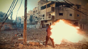 انهدام نفربر صهیونیست‌ها با آتش رزمندگان القسام + فیلم