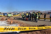برگزاری مانور زلزله و آتش سوزی زمستانی در شرکت گاز استان کرمانشاه