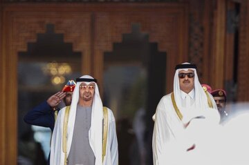 گفت وگوی امیر قطر و رئیس امارات درباره تحولات فلسطین