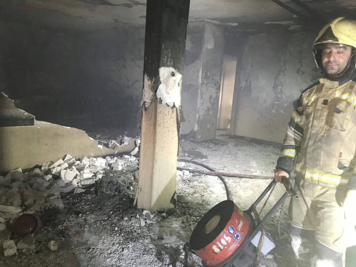 آتش سوزی یک مرکز درمانی در تهران ۲ مصدوم داشت