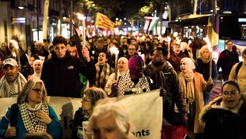 France - Perpignan  : des manifestants défilent pour un cessez-le-feu à Gaza