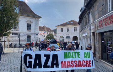 France-Besançon : Une manifestation pour un cessez-le-feu à Gaza