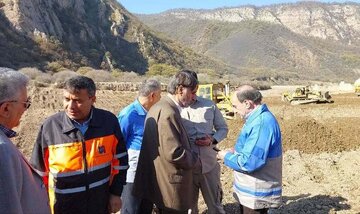 رییس سازمان مدیریت بحران از جاده سیل‌زده بجنورد- جنگل بازدید کرد