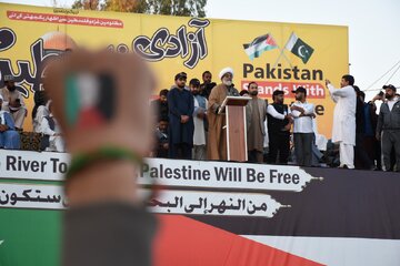 گزارش تصویری راهپیمایی همبستگی با فلسطین در پایتخت پاکستان