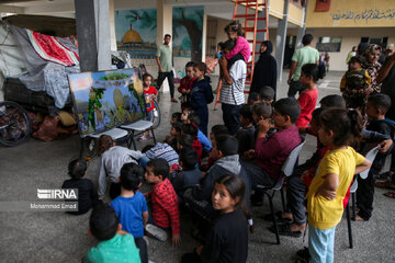 Displaced Gazans accommodated in UN schools