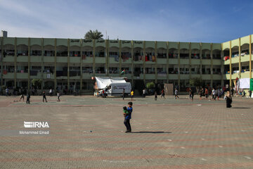 Displaced Gazans accommodated in UN schools