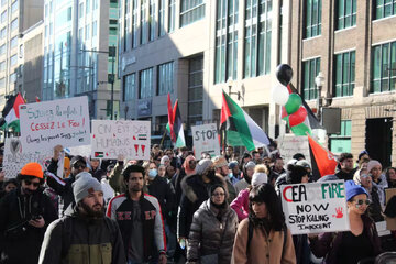 Canada :  Un rassemblement pro-Palestine à Montréal