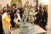 رونمایی از مجسمه هفتمین خان رستم در اردبیل