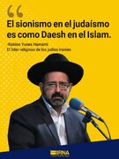 El sionismo en el judaísmo es como Daesh en el Islam