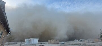 گرد و غبار شدید چرخشی استان گلستان را در برگرفت + فیلم و عکس