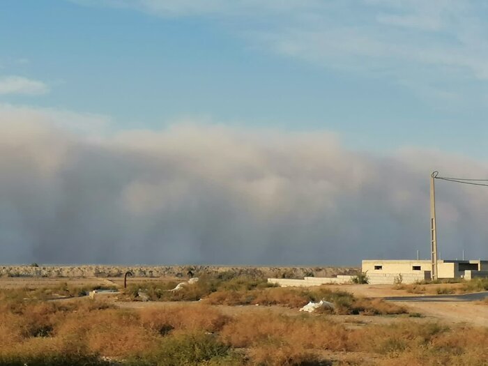 گرد و غبار شدید چرخشی استان گلستان را در برگرفت + فیلم و عکس