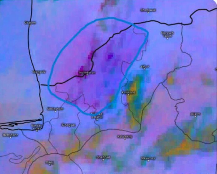 گرد و غبار شدید چرخشی استان گلستان را در برگرفت + فیلم و عکس