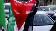 تجمع اعتراضی حامیان فلسطین در ساختمان شبکه آمریکایی فاکس نیوز+فیلم