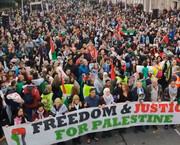 Protesters rally in Ireland in support of Gazans