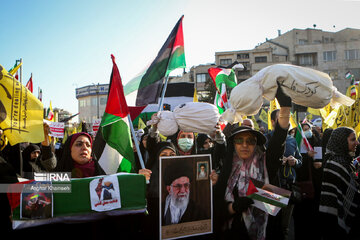 Pro-Palestinian demonstrations across Iran